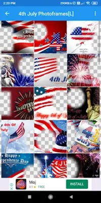 Happy 4th JulyGreeting, Photo Frames, GIF,Quotes android App screenshot 5